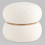 Пуф Полли S тедди белый варинант исполнения - 1 | Loft Concept в Челябинске