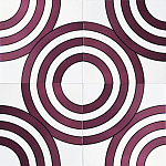 Дизайнерская плитка с узором Мишень варинант исполнения - 1 | Loft Concept в Челябинске