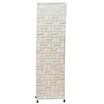 Торшер из перламутра на металлическом каркасе Indonesian Tower варинант исполнения - 1 | Loft Concept в Челябинске