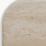 Консоль с овальной столешницей и фактурным деревянным основанием Enzo варинант исполнения - 4 | Loft Concept в Челябинске