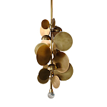 Люстра креативная из дисков цвета латунь Constellation Light and Style варинант исполнения - 1 | Loft Concept в Челябинске