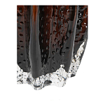 Ваза стеклянная янтарного цвета с текстурированным силуэтом Carambola варинант исполнения - 3 | Loft Concept в Челябинске