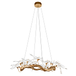 Люстра подвесная с прозрачными стеклянными птичками на ветвях Диаметр 100 см Serip Voa варинант исполнения - 2 | Loft Concept в Челябинске