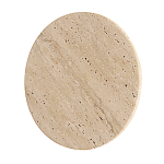 Бра с круглым плафоном из травертина Shaw Marble Lighting варинант исполнения - 4 | Loft Concept в Челябинске