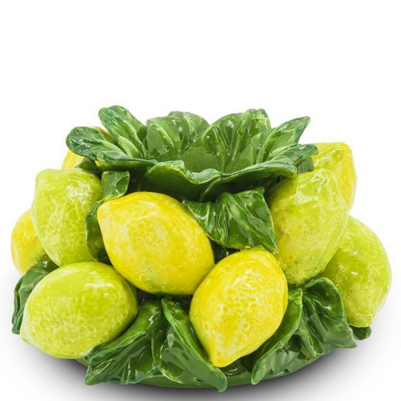 Подсвечник Candleholder Lemons M Зеленый Желтый Подсвечник Candleholder Lemons M Зеленый Желтый в Челябинске | Loft Concept