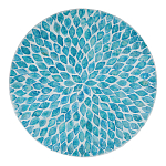 Столик с инкрустацией с перламутровым узором Flower Blue варинант исполнения - 2 | Loft Concept в Челябинске