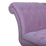 Кушетка фиолетовая с мягкой обивкой из велюра Michael Couch варинант исполнения - 3 | Loft Concept в Челябинске