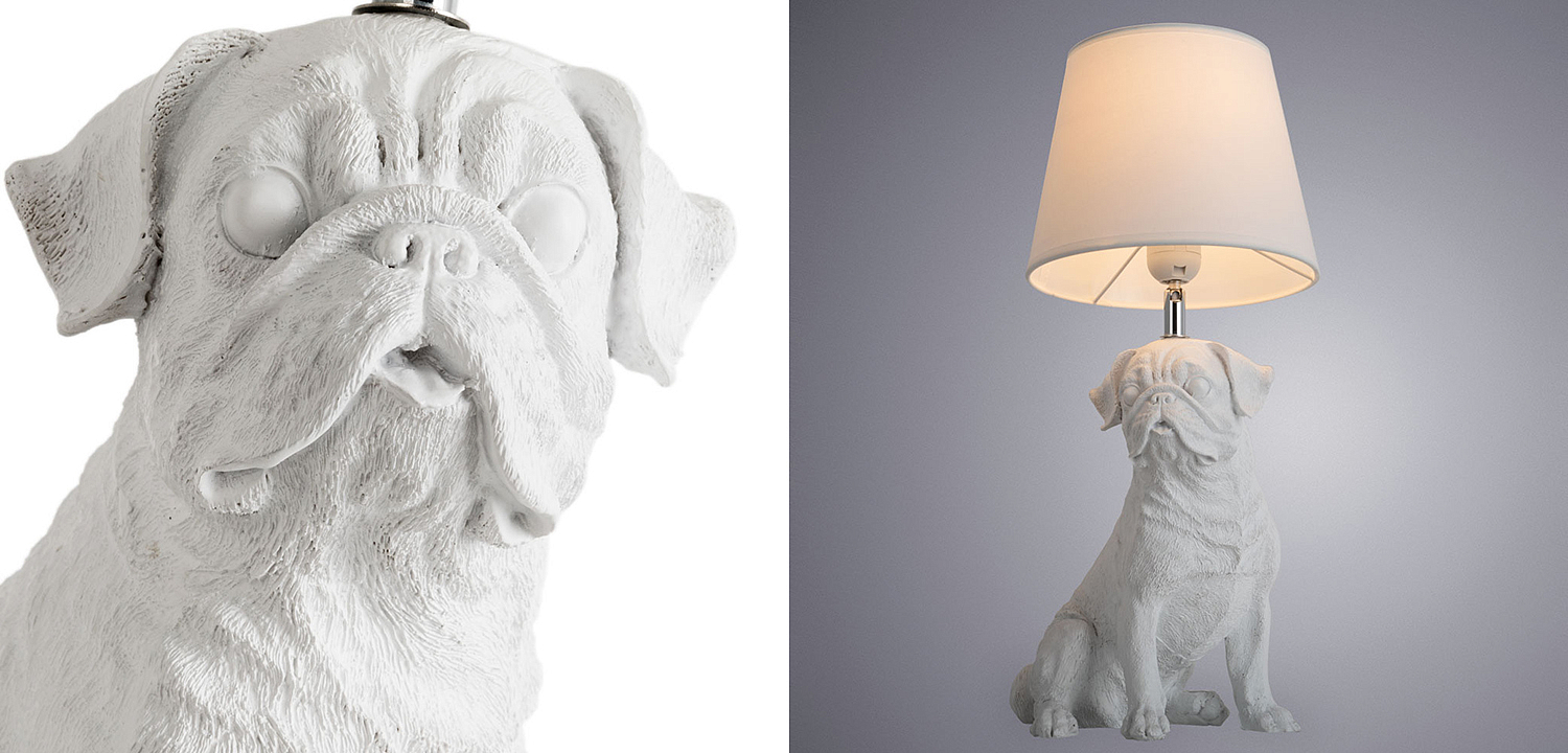 Настольная лампа White Bulldog Table Lamp Настольная лампа White Bulldog Table Lamp - Loft-Concept в Челябинске