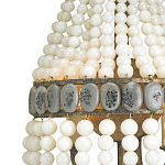 Бра каплевидной формы декорированная нитями стеклянных бусин молочного цвета Bead threads варинант исполнения - 1 | Loft Concept в Челябинске