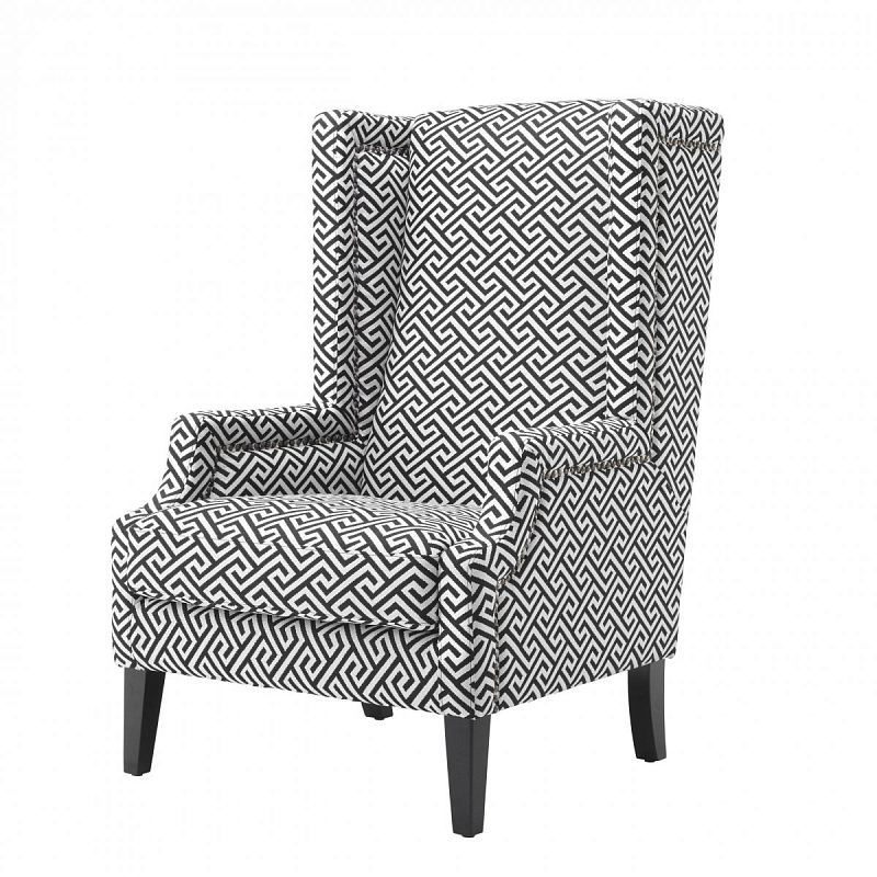 Кресло Eichholtz Chair Eleventy Черно-белый Кресло Eichholtz Chair Eleventy Черно-белый в Челябинске | Loft Concept