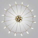 Люстра подвесная из металла с прозрачными подвесками из хрусталя Quasar 93 варинант исполнения - 4 | Loft Concept в Челябинске