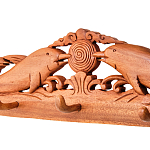 Панно-вешалка из дерева дельфины Panel With Animals варинант исполнения - 2 | Loft Concept в Челябинске