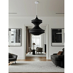 Подвесной вязаный черный светильник «Моника» варинант исполнения - 2 | Loft Concept в Челябинске