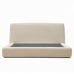 Кровать со съемным бежевым чехлом из ткани букле White Boucle Collection варинант исполнения - 3 | Loft Concept в Челябинске