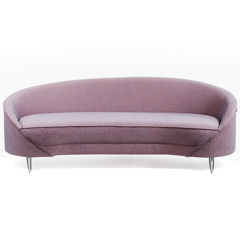 Диван Paulet Sofa Сиреневое Букле Лиловый Хром Диван Paulet Sofa Сиреневое Букле Лиловый Хром в Челябинске | Loft Concept