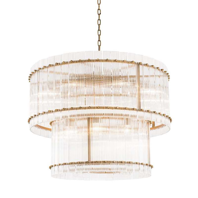 Люстра Chandelier Ruby L Латунь Античная полированная Прозрачный Люстра Chandelier Ruby L Латунь Античная полированная Прозрачный в Челябинске | Loft Concept