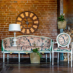 Часы настенные из металла в стиле лофт Clock with History варинант исполнения - 4 | Loft Concept в Челябинске