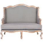 Диван двухместный из массива бука светло-серый Solid Luxury варинант исполнения - 1 | Loft Concept в Челябинске