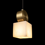 Подвесной светильник с квадратным мраморным плафоном Marble square варинант исполнения - 6 | Loft Concept в Челябинске