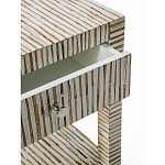 Тумбочка прикроватная Vancouver Bone Inlay Bedside Beige варинант исполнения - 2 | Loft Concept в Челябинске