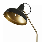 Торшер с плафоном в форме купола в сочетании черного и золотистого цвета Minimalist Execution варинант исполнения - 1 | Loft Concept в Челябинске