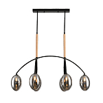 Люстра с серыми стеклянными плафонами Inscription варинант исполнения - 1 | Loft Concept в Челябинске