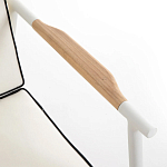 Садовый 2-х местный диван с подлокотниками из тика White варинант исполнения - 6 | Loft Concept в Челябинске