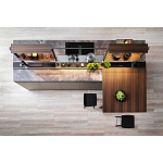 Кухонный гарнитур из камня и дерева SISTEMA XY Dada Engenereed Kitchen варинант исполнения - 6 | Loft Concept в Челябинске