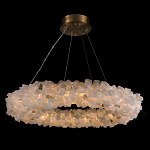 Люстра кольцевая из натурального горного хрусталя Harmonious Crystal Circles варинант исполнения - 1 | Loft Concept в Челябинске
