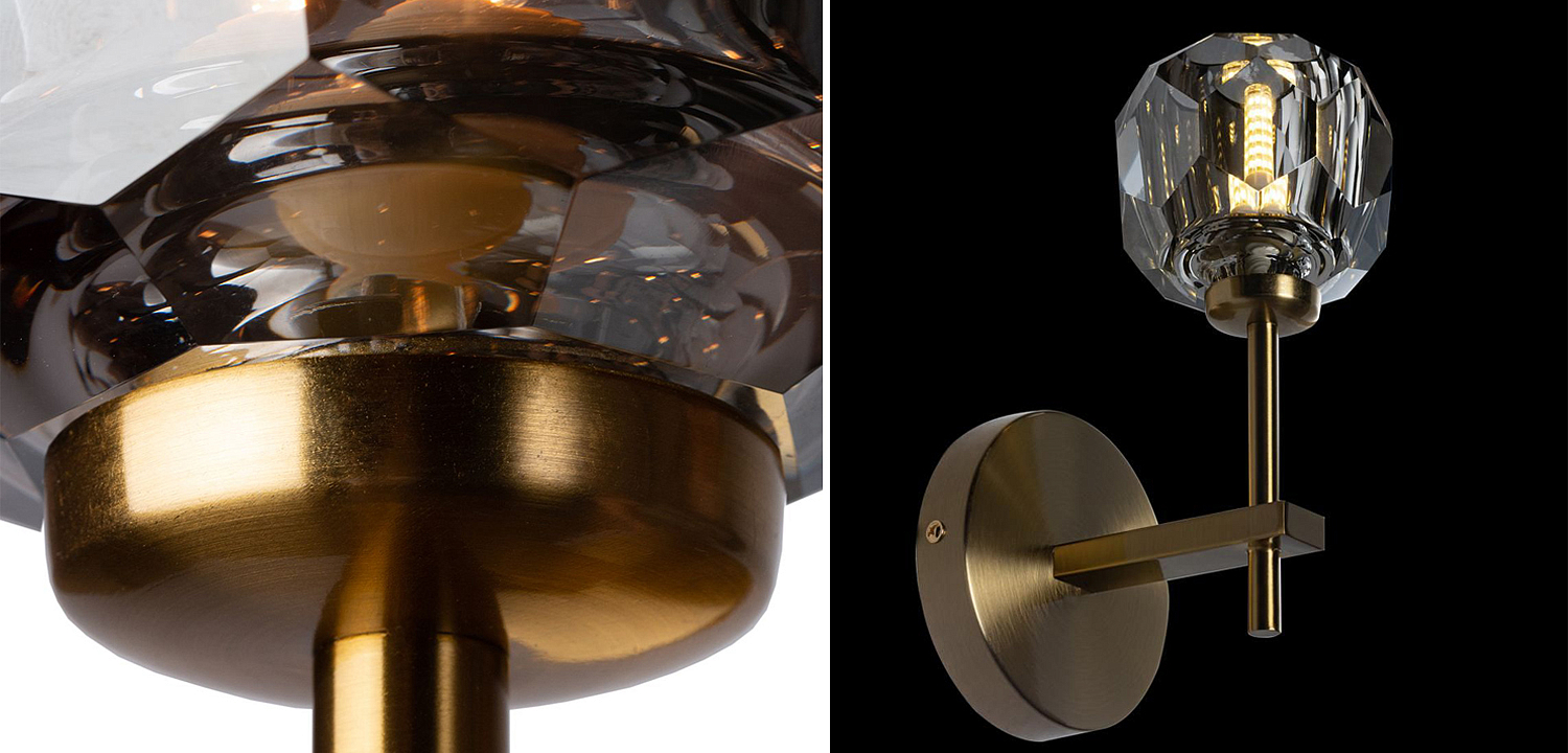 Бра RH Boule de Cristal Single Sconce smoky Бра RH Boule de Cristal Single Sconce smoky - Loft-Concept в Челябинске