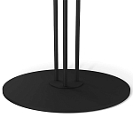 Стол журнальный с круглой столешницей из стекла Gray and Gold Marble варинант исполнения - 4 | Loft Concept в Челябинске