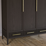 Большой Шкаф Primo Темный орех с 3 дверьми и 3 выдвижными ящиками варинант исполнения - 3 | Loft Concept в Челябинске