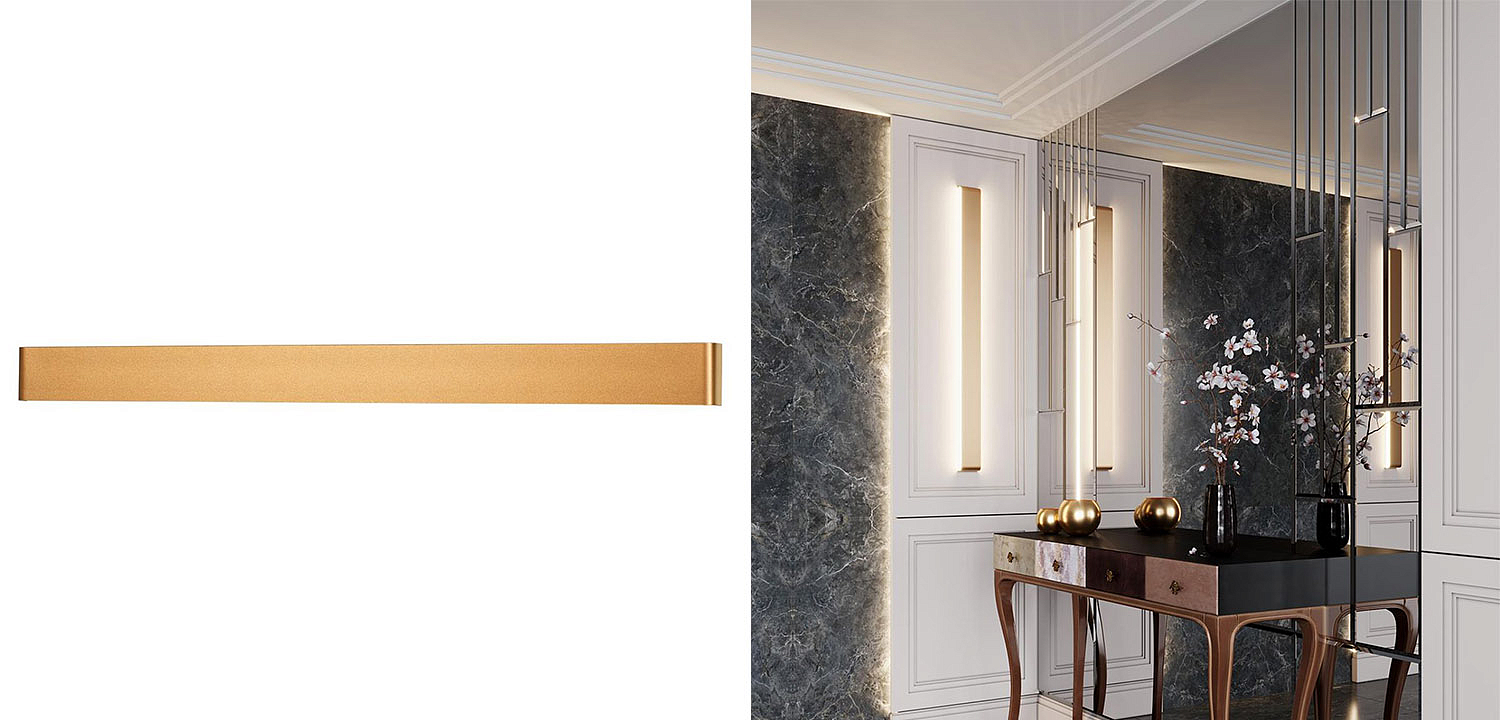 Бра Obverse Gold Long Wall lamp Бра Obverse Gold Long Wall lamp - Loft-Concept в Челябинске