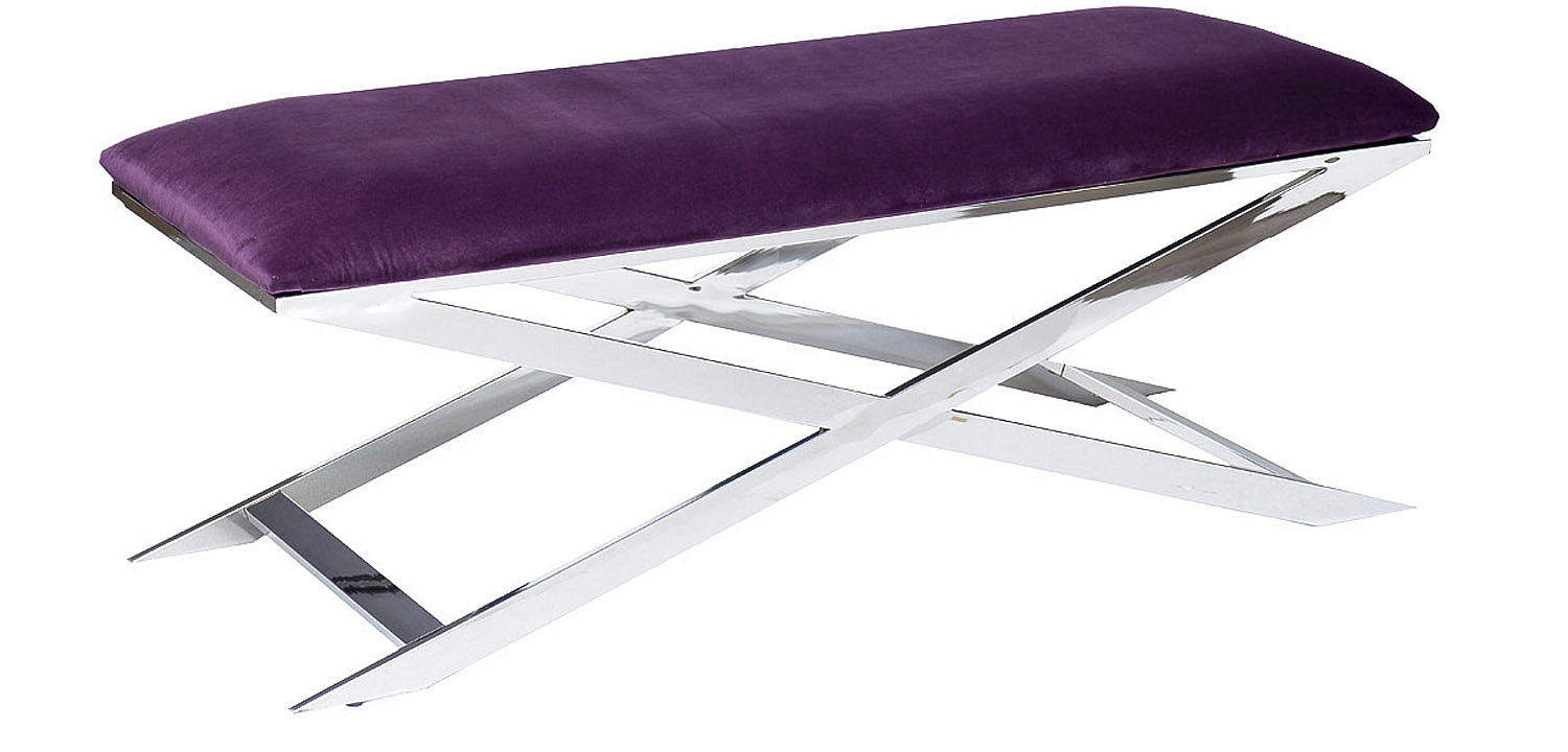 Банкетка Bench Velor Violet Банкетка Bench Velor Violet - Loft-Concept в Челябинске