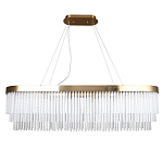 Люстра подвесная овальная со стеклянными трубками Nembus варинант исполнения - 1 | Loft Concept в Челябинске