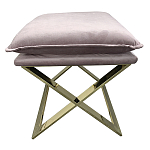 Пуф велюровый на металлическом основании Meekness варинант исполнения - 1 | Loft Concept в Челябинске