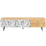 Длинная ТВ-тумба с принтом на ящиках Elise TV Stand варинант исполнения - 8 | Loft Concept в Челябинске