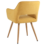 Стул в рогожке желтого цвета NEASAN STOOL варинант исполнения - 4 | Loft Concept в Челябинске