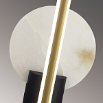 Бра с круглым плафоном из алебастра и бронзовой декоративной стрекозой 45 Alaris  варинант исполнения - 6 | Loft Concept в Челябинске