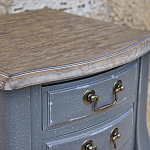 Прикроватная тумба из массива березы серая Grey Montmartre Provence Bedside Table варинант исполнения - 2 | Loft Concept в Челябинске