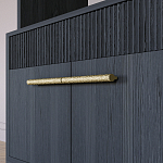 Стеллаж Primo с ящиками Черный дуб  варинант исполнения - 5 | Loft Concept в Челябинске