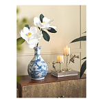 Ваза с мотивами цветущего сада с попугаями Blue Vase Inspired by Nature варинант исполнения - 4 | Loft Concept в Челябинске