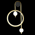 Бра с круглой рамкой и стеклянными белыми шарами B.LUX C Ball варинант исполнения - 3 | Loft Concept в Челябинске