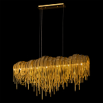 Люстра подвесная с металлическими дугами и длинными цепочками 115 см Atlantis Chain варинант исполнения - 3 | Loft Concept в Челябинске