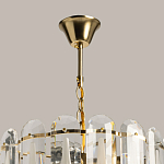 Люстра многоярусная с овальными прозрачными подвесками 36 см Harmonica варинант исполнения - 11 | Loft Concept в Челябинске