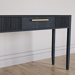 Элегантная Консоль Primo с выдвижным ящиком Черный дуб варинант исполнения - 3 | Loft Concept в Челябинске