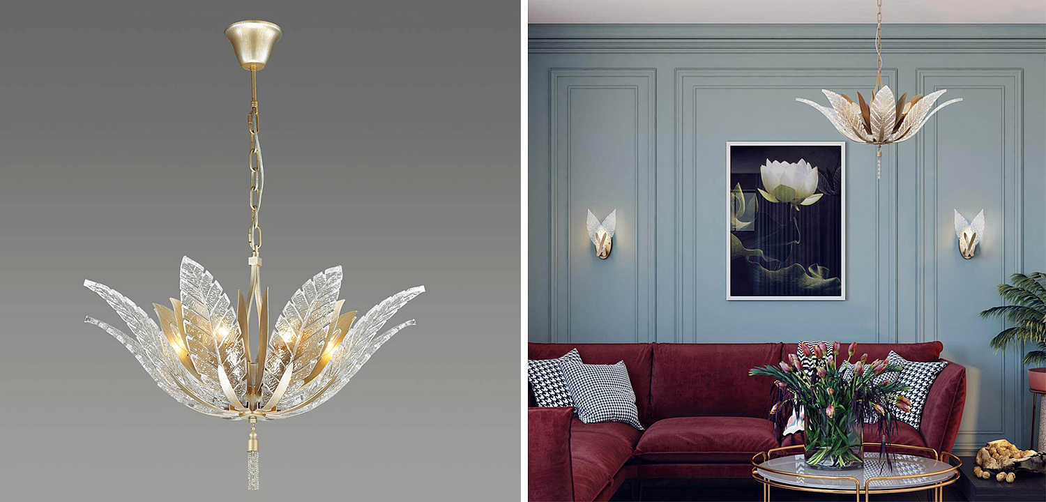 Люстра Glass Petals Chandelier 75 Люстра Glass Petals Chandelier 75 - Loft-Concept в Челябинске