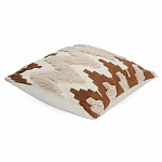 Чехол на подушку с вышивкой в виде геометрических узоров Beige Calista Square варинант исполнения - 1 | Loft Concept в Челябинске