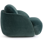 Полукруглое мягкое кресло Halle Green Armchair варинант исполнения - 4 | Loft Concept в Челябинске