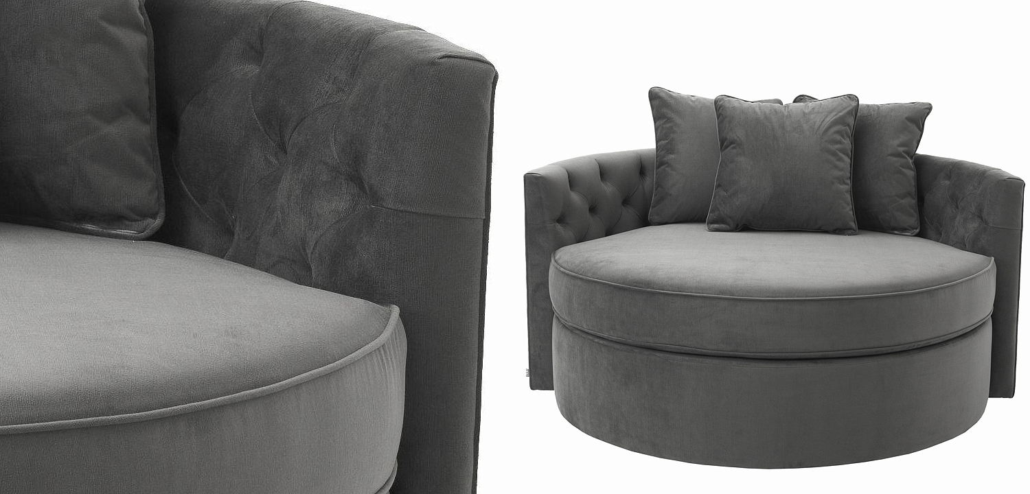 Диван Eichholtz Sofa Carlita Granite grey Диван Eichholtz Sofa Carlita Granite grey - Loft-Concept в Челябинске
